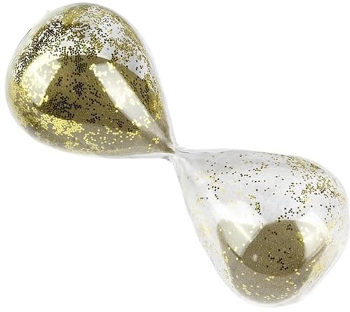 Sablier Minuteur blanc doré plusieurs tailles(Gold 3.0min)