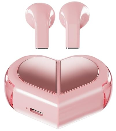 Earbuds Wireless – Heart Shape Sports Headset, High-Fidelity Clear Voice Calls Earbuds with stable Connection | Running Studying Hiking Driving Airplane Jogging Sports Cycling Meetings Workout Use