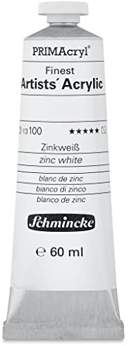 Schmincke PRIMAcryl - Peinture acrylique - Blanc de zinc - 60ml