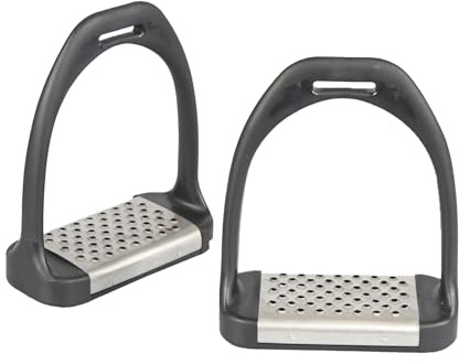 Shires cheese grater plastic stirrups with metal treads 5