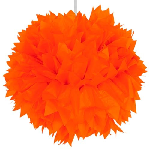 Folat NEU Pompom, Papier, orange, 30 cm, 1 STK.