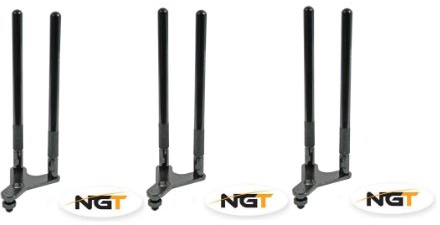 NGT Snag Bar Rutenhalter Black Pack of 3