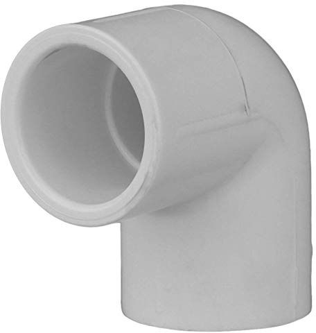 Charlotte Pipe 1/2 90 Degree Elbow Pipe Fitting - (Socket x Socket) Contract Pack Schedule 40 PVC Pressure Durable, Easy to Install, and High Tensile for Home or Industrial Use (10 Unit Pack)