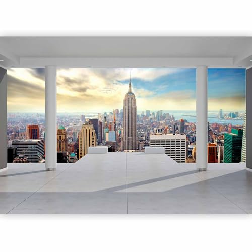 Fotomurale - Carta da parati 150x105 cm TNT Murale alla moda Decorazione da Muro XXL Poster Gigante Design Carta per Pareti Citta New York Architettura 10110904-35