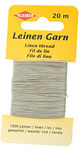 Kleiber 11,8 x 6,2 x 0,4 cm Leinen-Garn, hellgrau