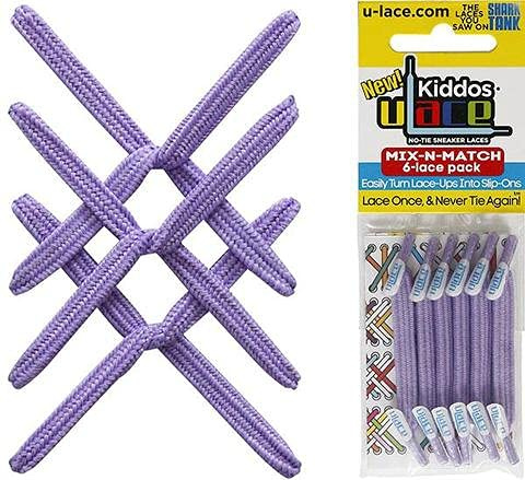 U-Lace Kiddos Elastische Schnürsenkel für Kinder von 3 bis 7 Jahren – 14 Farben erhältlich – Achtung: mindestens 2 Packungen für ein Paar Turnschuhe, Sorgfältig die ösen zählen!