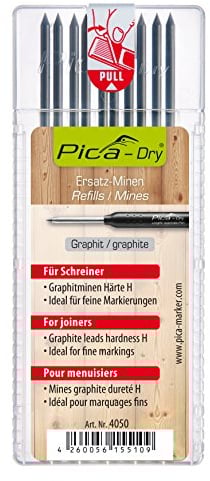 Pica 4050 10 Minen Dry Pack Graphit H (mit Blister), Stück