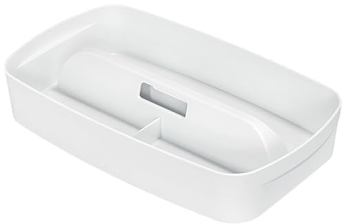 Leitz MyBox Organiser mit Griff, Klein, Wasserabweisend, BPA-frei und lebensmittelecht, weiß 53230001