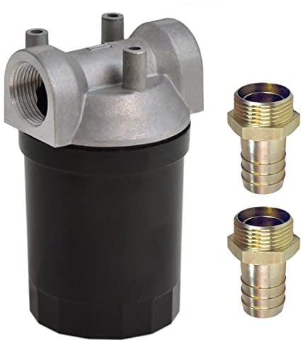 FILTRO CARBURANTE FILTRO PER POMPA GASOLIO FILTRO GASOLIO FILTRO POMPA TRAVASO con corpo in alluminio, colino riutilizzabile con ugelli per tubo