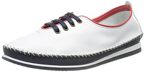 Andrea Conti 1887800 Damen Slipper Mokassins, Größe:40 EU, Farbe:Weiß