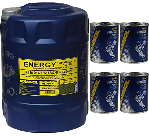 20L MANNOL Motoröl ENERGY FORMULA JP 5W-30 Motorspülung Motor Flush