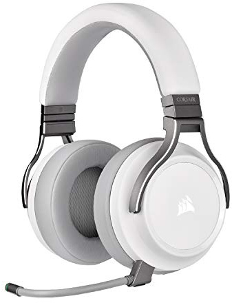 Corsair Virtuoso - Auriculares para Videojuegos, Color Blanco, Mediano