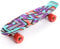 meteor Skateboard Kinder Mini Cruiser Kickboard mädchen Retro Jungen Mini Board Kinder Vintage miniboard, GRAFFITI