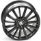 Skoda 5E0071498ZG6 Aluminiumfelge TURINI 18 Zoll Tuning Sport Felge 7,5JX18 ET51 5x112 Leichtmetallfelge, schwarz-matt
