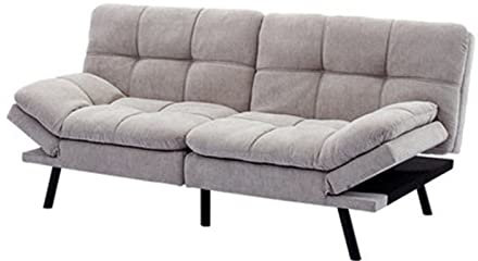 ChengBeautiful Schlafsofa Multipurpose-Schlafsofa-Faltgewebe-Sofa Multifunktions-Einzelbett-modernes minimalistisches Wohnzimmer (Farbe : White, Size : 182x82x86cm)