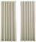 PONY DANCE Extra Breite Gardinen Wohnzimmer mit Ösen 2er Set H 245 x B 200 cm Verdunklungsvorhänge Thermo Vorhänge gegen Hitze Thermal Curtains for Bedroom, Hellbeige
