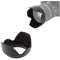 Pare-soleil tulipe 58 mm pour appareil photo Panasonic Lumix G9 GX9 G80 G85 avec objectif 12-60 mm Noir