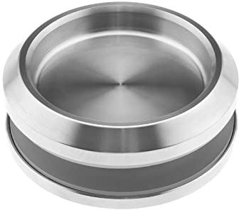Glass Door Handle Stainless Steel Recessed Sliding Door Pull Handles Circular Sliding Door Handle for Bifold Doors Cabinets Sliding Doors Silver 68mm