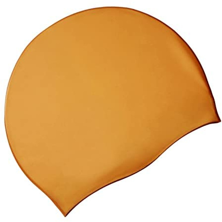 Adoretex Gorro de natación de silicona duradero unisex sólido, gorro de natación elástico
