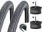 2 x Pannensicherer Fahrradreifen 26 / 28 Zoll 50-559/47-622 Daintree Reifen inkl. Black Dingo Schläuche AV DV SV zum Wählen (28 Zoll (47-622), DV (Dunlopventil))