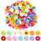 Nswayy 150 Stücke Kunstblumen zum Basteln, 4cm Gänseblümchen Bunte Blütenköpfe Künstliche Blumen Seidenblumen Dekoblüten Daisy für DIY Basteln Hochzeit Feste Party Deko(14 Farbe)
