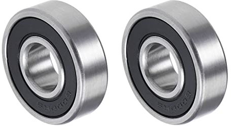 QUARKZMAN 6000-2RS 10x26x8mm Kugellager x 2Stk Doppelt versiegelt Chromstahl für Werkzeuge und Maschinen mit hoher Härte