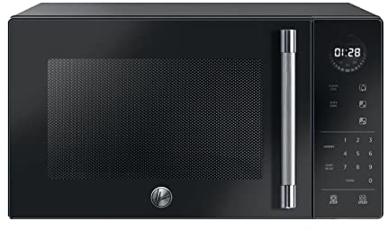 Hoover Micro-ondes H5MW25STB 900W 25L Digital Noir, Fonction Décongélation, Plateau Tournant, 6 Niveaux de Puissance, Cuisson Express, Sécurité Enfant, Mode Eco, Panneau de commandes Full Touch