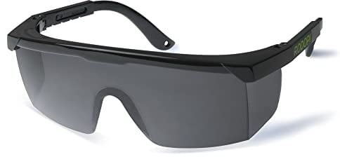 RODOPI UV Schutzbrille ClearVision-Lasercut verstellbar Sicherheitsbrille Anti Fog EN 166 Arbeitsschutzbrille Seitenschutz Überbrille getönt Labor Brille (1 Brille)