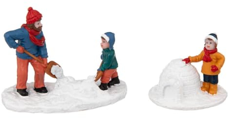 FEERIC LIGHTS & CHRISTMAS - Weihnachtsmann weihnachtsdorf Schnee-Spiel x2