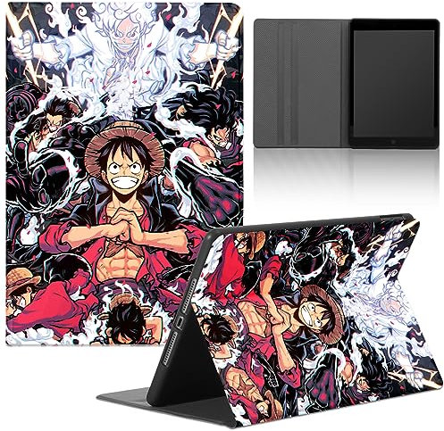Funda Tablet para Lenovo Tab M10 Plus (TB-X606F/X606X) 10.3'', Carcasa Anime One Piece Luffy Zoro Gear 5 Sun God Nika Motifs Ultra Slim PU con Función de Soporte Flexible Suave TPU Protectora Cover