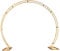 Trimming Shop Gold Dual Circle Arch Stand 2.6m x 2.2m Party Background Decoration Gold Metal Arch Frame Round Garden Arbors for Wedding Reception Valentines Baby Shower Engagement Birthday Decor