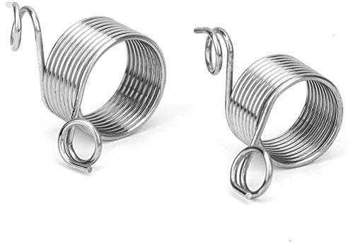 PerGar 2 Stück Garnführung, Strick-Fingerhut, Edelstahl-Strick-Fingerhut, Führungs-Fingerring, Garn-Strick-Fingerhut für Stricken, Basteln, Zubehör, Werkzeug