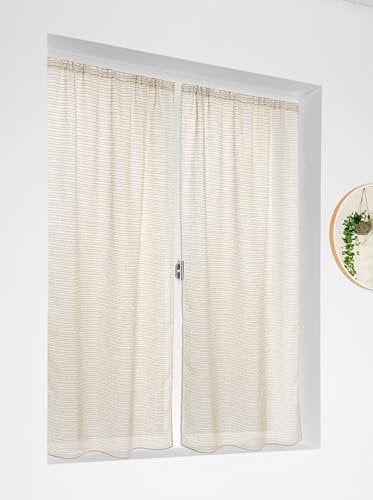 Linder Coppia di vetri Marcel Lino nero e bianco in 55x120cm