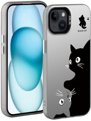 YUXING Handyhülle für iPhone 14 / iPhone 13 Hülle Kunst Muster Design Ultra Dünn Stoßfestes Schutzhülle Bumper Case Cover (Cat)