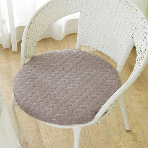 Chaoyilian Sitzkissen Gartenstuhl,Stuhlkissen Outdoor Set,Sitzkissen FüR Gartenstuhl,Stuhlkissen Outdoor,Waschbar Stuhlkissen Rund Sitzkissen FüR Indoor Und Outdoor Dicke Polsterung Bodenkissen