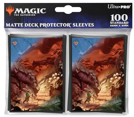 Ultra Pro - Magic - The Gathering - Bloomburrow - 100 Kartenhüllen im Standardformat - Jahreszeitenland, Wald (63 x 89 mm)