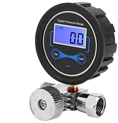 Pneumatic Air Regulator Digital Pressure Gauge Compact Control Valve 1/4in Spray Gun