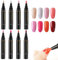 Liameph 8 PCS Nail Polish Pens Uk Nail Pens Polish Nail Varnish Pens for Real Nails DIY One Step Nail Gel Pen 3 in 1 Gel Nail Polish Pen Soak off Gel Polish Set for Home and Professional Manicure