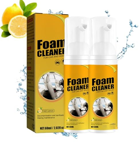 Easy Glow Magic Foam Cleaner, Magic Foam Cleaner Multi-Functional Cleaning Agent, Multi-Purpose Foam Cleaner, All-Purpose Foaming Cleaner Spray, Car Magic Foam Cleaner, Foam Cleaner Cleaning Spray (2)