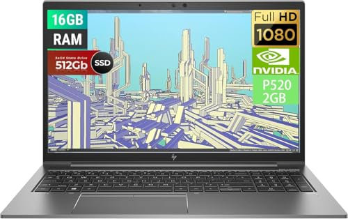 HP ZBook Firefly 15 G7 Touchscreen Workstation Laptop, NVIDIA Quadro P520 2GB, 15.6 FHD Display, Intel Core i7-10810U, 16GB RAM, 512GB SSD, US Keyboard, Win 10 Pro (Renewed)