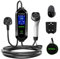 RTSKY Ev Charger Cable Type 2 to 3 Pin UK Plug 10h AI Display Screen, Storage Bag & Wall Mount