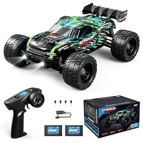 HAIBOXING Voiture Télécommandée 18858E, 1/18 New Model 4WD 36+ km/h Hobby Off-Road RC Voiture with 2 Batteries, Waterproof RC Truggy RTR Jouet Tout-Terrain 35 Minutes Running Time