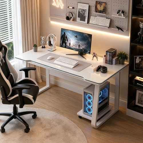 XUEGW Gaming-Schreibtisch, PC-Tisch, Schreibpulte für Schüler, moderner Holzschreibtisch für Computer, Gaming-Tisch für Zuhause, Büro
