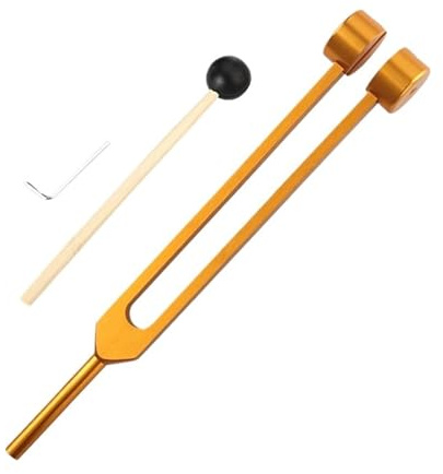 Aluminium Alloy Tuning Fork, 64 Hz Stainless Steel Musical Tuning Fork(Gold)
