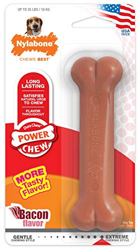 Nylabone Bacon Bone Dog Chew Wolf