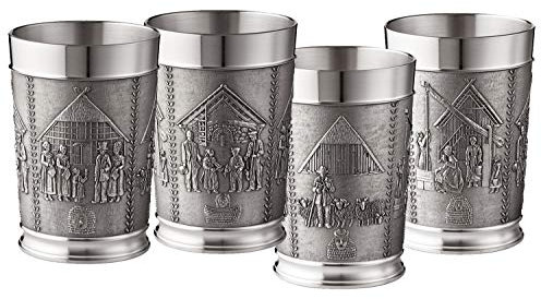 Röders Zinn Becher Heidemotive, 11,0 cm