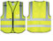 UNIGIFT Salzmann 3M Warnweste, personalisierbar, Gelb, hohe Sichtbarkeit, mehrere Telefone, Ausweisfach, Warnweste, 3M reflektierendes Band, Blanko (ohne Personalisierung), Large/ X-Large