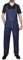 GREAT BIKERS GEAR - Salopette en jean salopette jeans salopette et bretelles combinaison pro Heavy Duty Workwear Pants, Bleu foncé, 38W x 32L