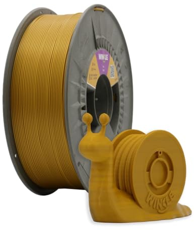 WINKLE PLA HD Filament 2.85mm Gold, 1kg Spule, 3D Drucker Filament Kompatibel mit FDM Druckern, 3D-Druckmaterialien, Maßgenauigkeit +/- 0.05mm, Bioabbaubar Leicht zu Bedrucken