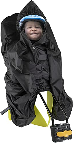 M-Wave Unisex-Baby Poncho Kid`N`SEAT Kinder-Regenponcho für Kinderfahrradsitze